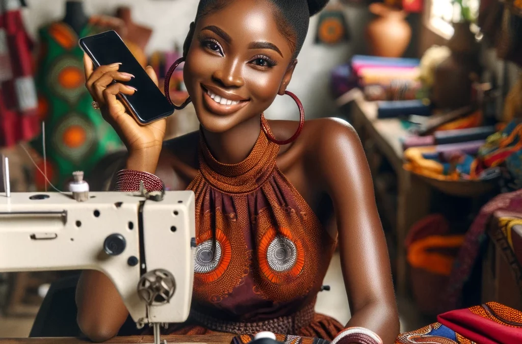 Eunice GANHOU, membre d’iSheero crée une innovation de la mode AWU TCHE – votre atelier de couture dans votre téléphone